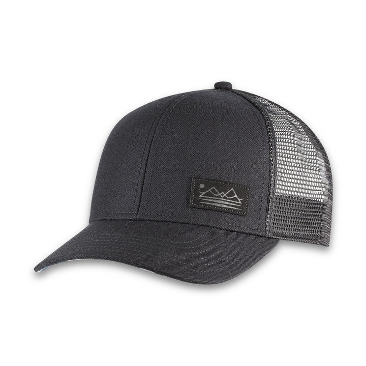 Men's Pistil Hats style name Dean Trucker Hat in color Black. Sku: 0037-BLK