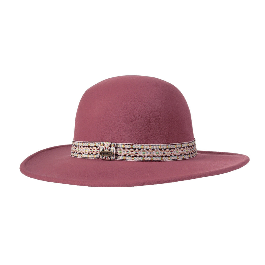 Women's Pistil Hats style name Marlowe Wide Brim in color Rosewood. Sku: 0204-RSWD