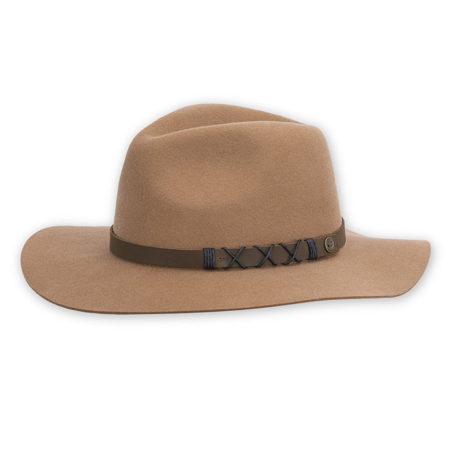 Women's Pistil Hats style name Soho Wide Brim in color Brown. Sku: 0248-BRN
