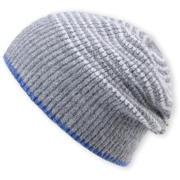 Quarter turn view Women's Pistil Hats style name Pixie Beanie in color Silver. Sku: 0370-SILVER