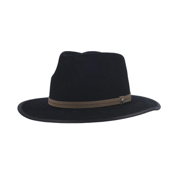 Women's Pistil Hats style name Wren Wide Brim in color Black. Sku: 0427-BLK
