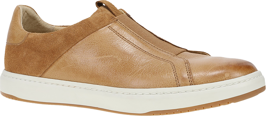 Quarter turn view Women's Dansko Footwear style name Jenn in color TAN ML BR. Sku: 10105640300