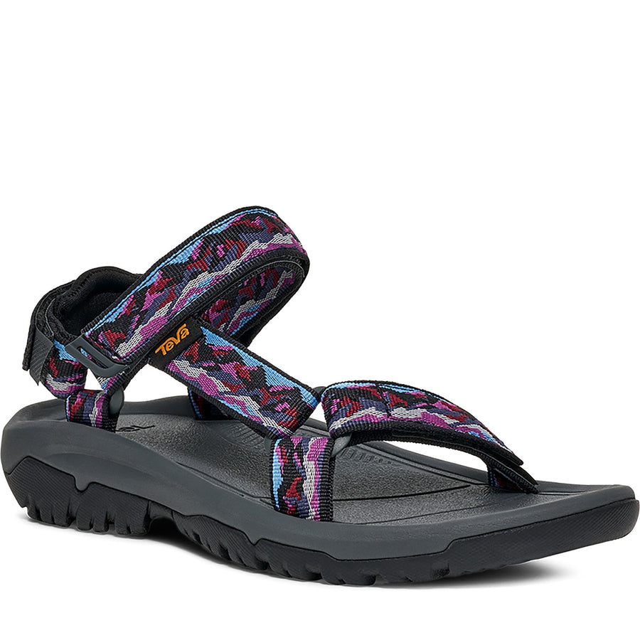 Quarter turn Women's TEVA Footwear style name Hurricane Xlt2 in color Mountain Mosaic Crown Blue. Sku: 1019235-MMS