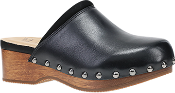 Quarter turn view Women's Dansko Footwear style name Andie in color BLK CALF. Sku: 10205021500