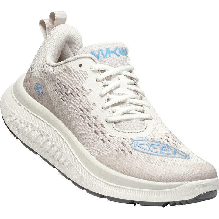 Quarter view Women's Keen Footwear style name Wk400 in color Vapor/ Azure Blue. Sku: 1027474