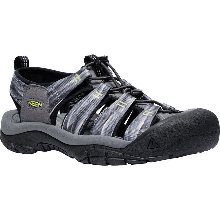 Quarter view Men's Keen Footwear style name Newport H2 in color Alloy/Prism. Sku: 1028516