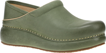 Quarter turn view Women's Dansko Footwear style name Platform Pro in color GRN BRN NU. Sku: 10301770600