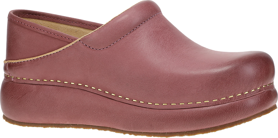 Quarter turn view Women's Dansko Footwear style name Platform Pro in color RS BRN NU. Sku: 10301960600