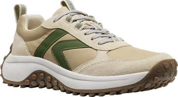 Quarter turn view Women's KEEN Footwear style name KS86 in color BRCH/SFRI. Sku: 1031093