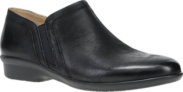 Quarter turn view Women's Dansko Footwear style name Cheryl Wide in color BLK BUR NB. Sku: 10501020200