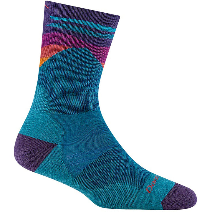 Quarter turn Women's Darn Tough Sock style name Mirnavated in color Cascade. Sku: 1067-CASCADE