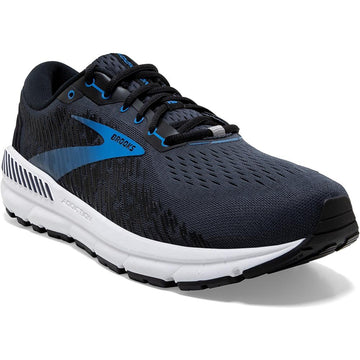 Quarter view Men's Brooks Footwear style name Addiction GTS 15 Medium in color India Ink/ Black/ Blue. Sku: 110365-1D077