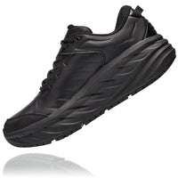 Inside view Men's Hoka Bondi Slip Resistant in Black. Sku: 1110520BBLC