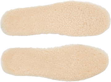 Quarter turn view Women's UGG Insole style name Sheepskin Insole in color NATURAL. Sku: 1117052-NAT