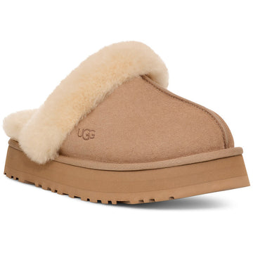 Quarter turn view Women's UGG Footwear style name Disquette in color Sand. Sku: 1122550SAN