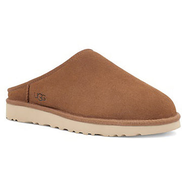 Quarter view Men's UGG Australia Footwear style name Classic Slip-On color Chestnut. Sku: 1129290CHE