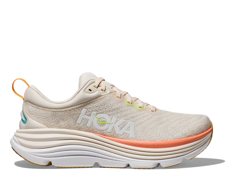 Quarter view Women's Hoka Footwear style name Gaviota 5 in color Vlg. Sku: 1134235VLG