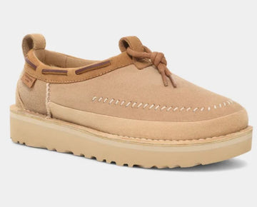 Quarter View All Gender UGG Footwear style name Tasman Crafted Regenerate in color Sand. Sku: 1152747SAN