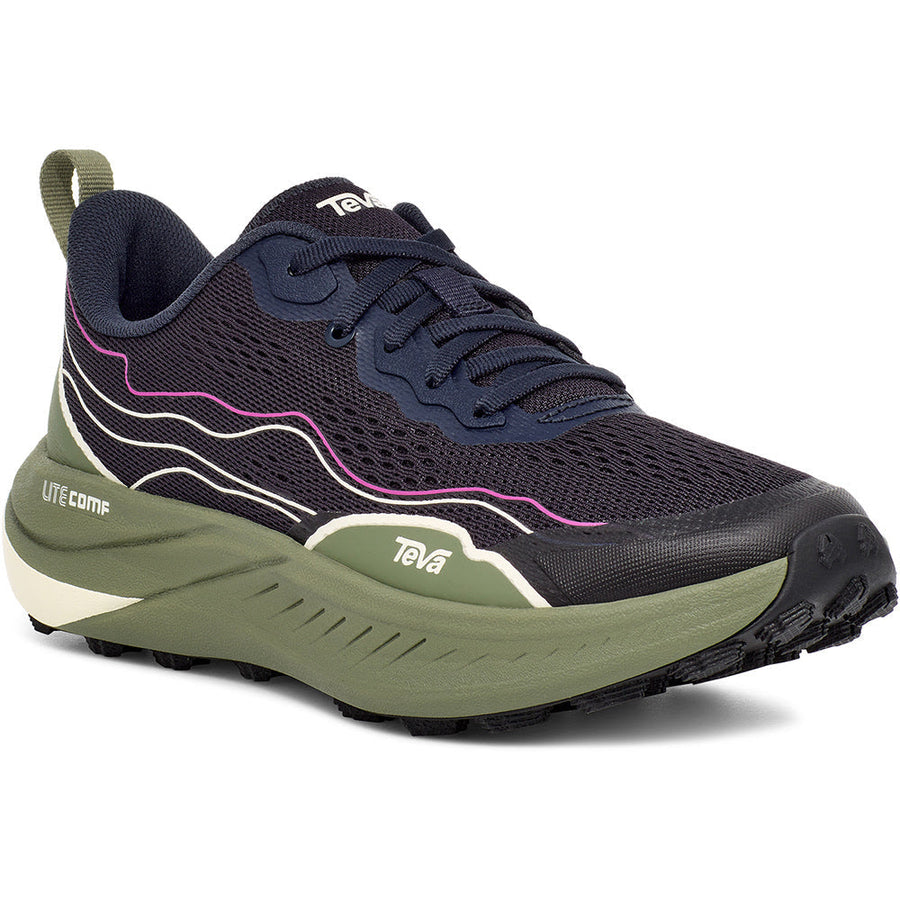 Quarter turn view Women's Teva Footwear style name Trailwinder Low in color Total Eclpse. Sku: 1155992TLV