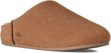 Quarter turn view Women's UGG Footwear style name Elea Slip-On in color CHESTNUT. Sku: 1171390-CHE