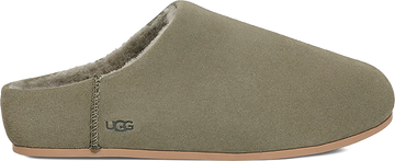 Quarter turn view Women's UGG Footwear style name Elea Slip-On in color MOSS GREEN. Sku: 1171390-MSG