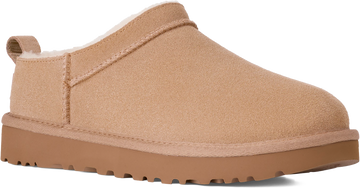 Quarter turn view Women's UGG Footwear style name Classic Micro in color SAND. Sku: 1173891-SAN