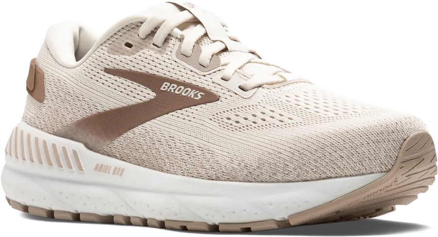 Quarter turn view Women's Brooks Footwear style name Ariel GTS 24 Medium in color COC/CHA/PO. Sku: 120414-1B135