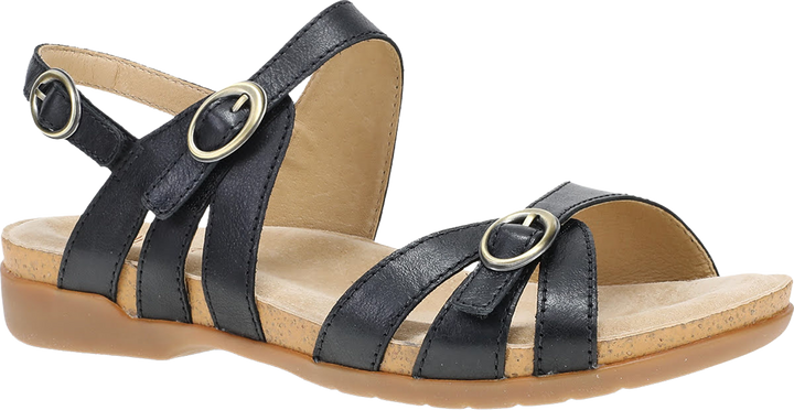 Quarter turn view Women's Dansko Footwear style name Ruthie in color Black. Sku: 16022020300
