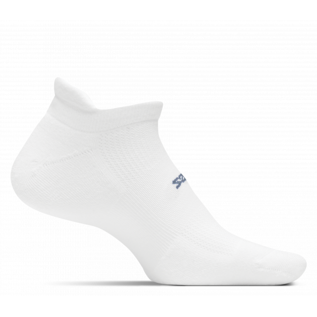 Quarter View Feetures style name High Performance Cushion No Show in color White. Sku: FA5000