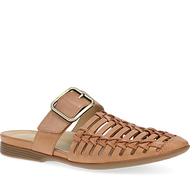 Quarter Turn Women's Leilani Footwear in Light Tan Burnished Nappa. Sku: 2048150600