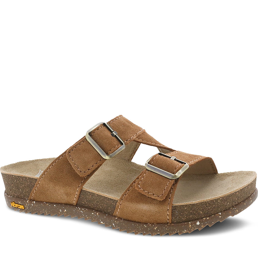 Quarter Turn Women's Dayna Footwear in Tan Suede. Sku: 2106370300