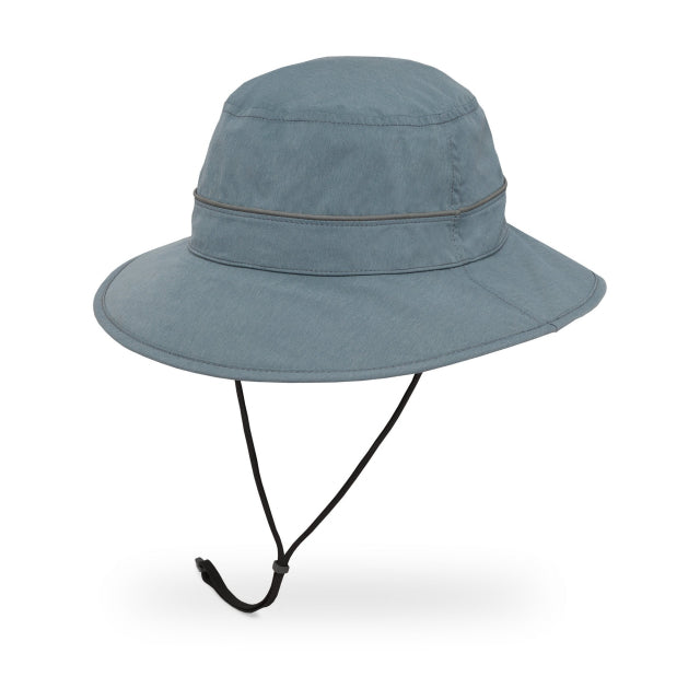 Quarter turn view Women's Sunday Hats style name Ultra Storm Bucket in color Mineral. Sku: S3A03756-MINERA