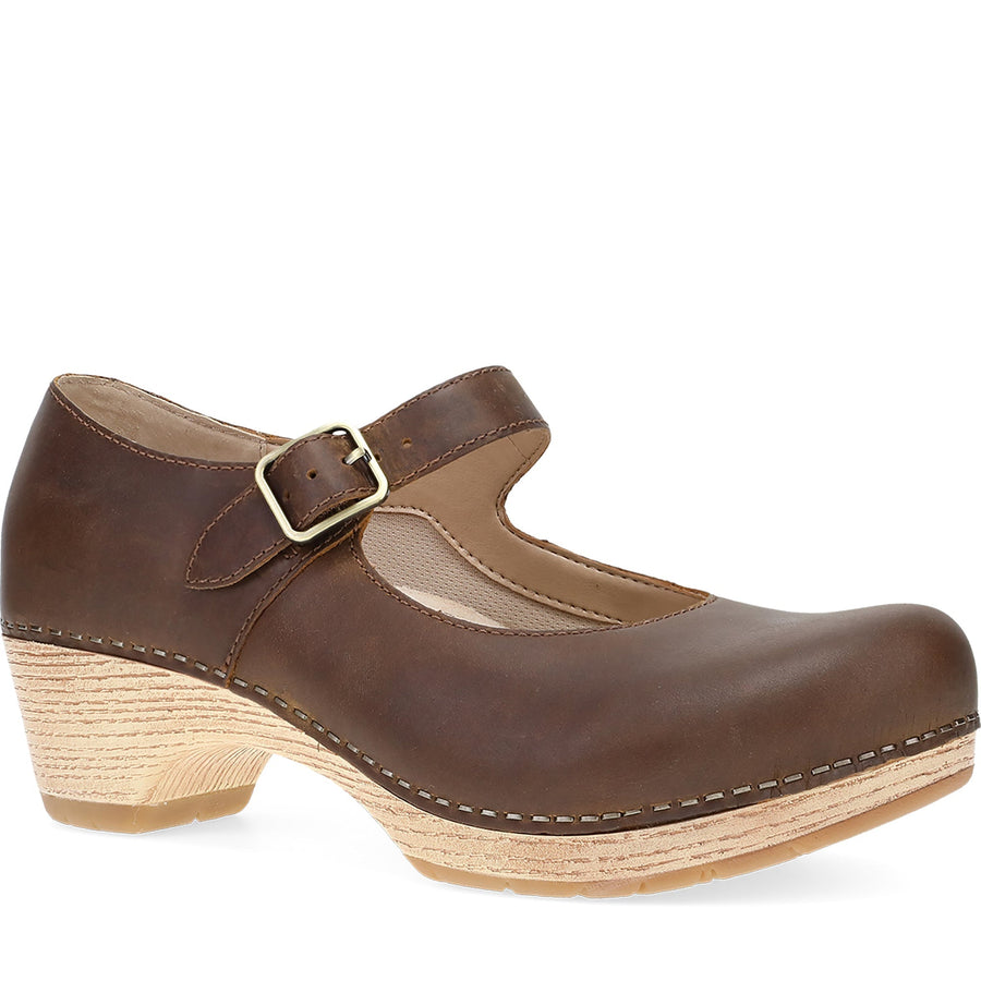 Quarter Turn Women's Lilah Footwear in Tan Oiled Pull Up. Sku: 2216641400