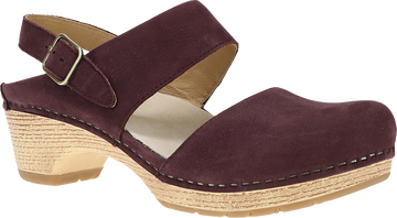 Quarter turn view Women's Dansko Footwear style name Lucia in color FIG ML NU. Sku: 2218591400