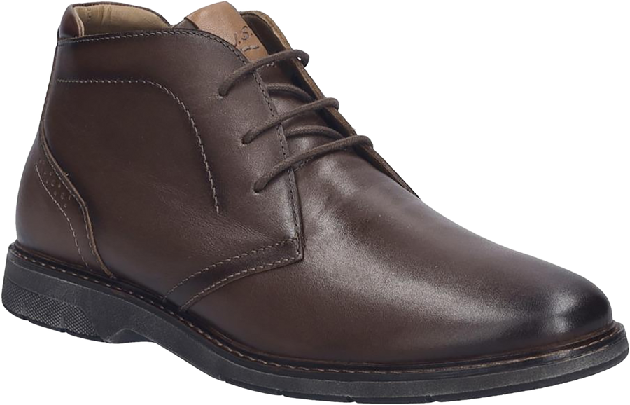 Quarter turn view Men's Josef Seibel Footwear style name Stuart 05 in color CASTAGNE K. Sku: 22305-12351