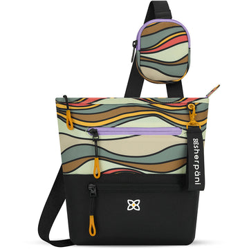 Quarter turn view Women's Sherpani Hand Bag style name Sadie in color Ventura 73. Sku: 24-SADIE11110