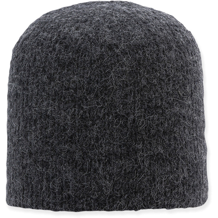 Quarter view Unisex Pistil Apparel style name Plenty Beanie in color Charcoal. Sku: 2503-PCHA