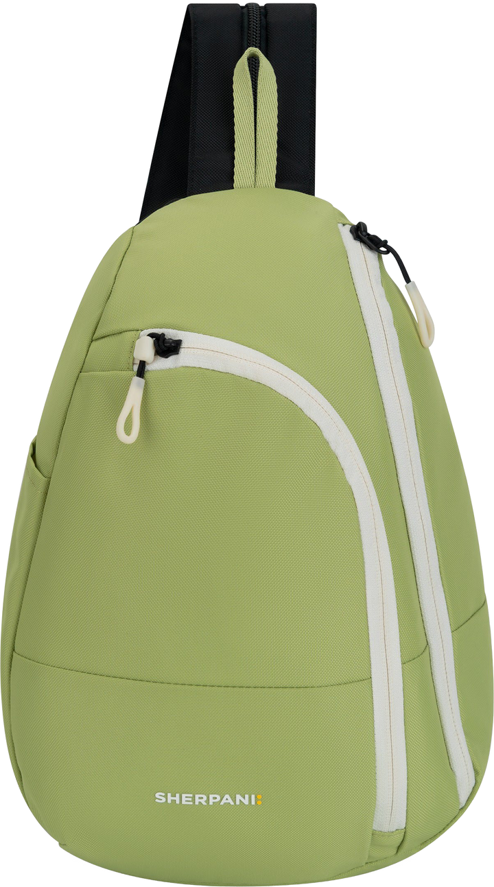 Quarter turn view Women's Sherpani Hand Bag style name Wayfarer in color Palm. Sku: 26-WAYFE03110
