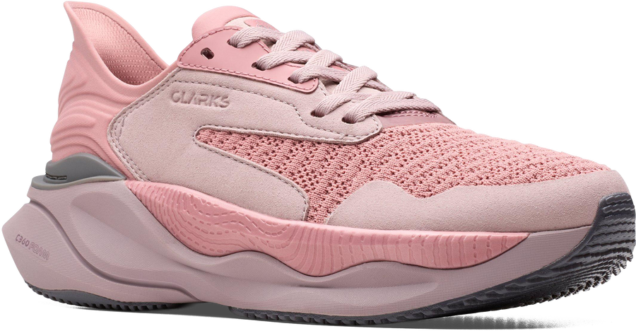 Quarter turn view Women's Clarks Footwear style name Clarks Pace Wide in color DSTYRS COM. Sku: 26184589W