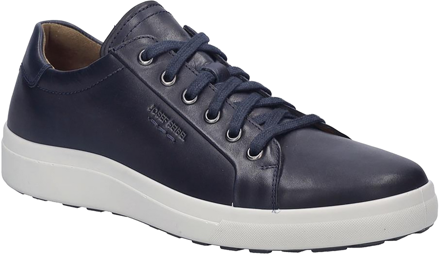 Quarter turn view Men's Josef Seibel Footwear style name Maddox 05 in color DARK BLUE. Sku: 29305-800505