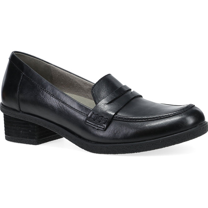 Quarter turn view Women's Dansko Footwear style name Danica Waterproof in color Black. Sku: 2934-502300