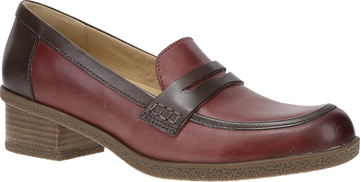 Quarter turn view Women's Dansko Footwear style name Danica Waterproof in color PLUM/CHOC. Sku: 2934592300