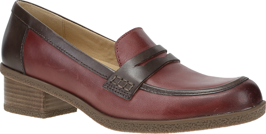 Quarter turn view Women's Dansko Footwear style name Danica Waterproof in color PLUM/CHOC. Sku: 2934592300