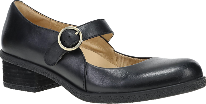 Quarter turn view Women's Dansko Footwear style name Deirdra Waterproof in color BLACK WP. Sku: 2936020200