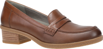 Quarter turn view Women's Dansko Footwear style name Danica Waterproof Wide in color TAN WP BR. Sku: 2938370300