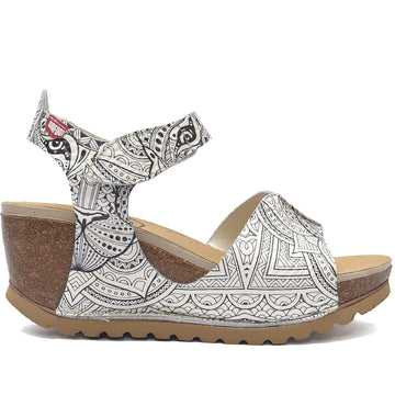 Quarter turn Women's On Foot Footwear style name Samoa in color Mandala. Sku: 310-MANDALA