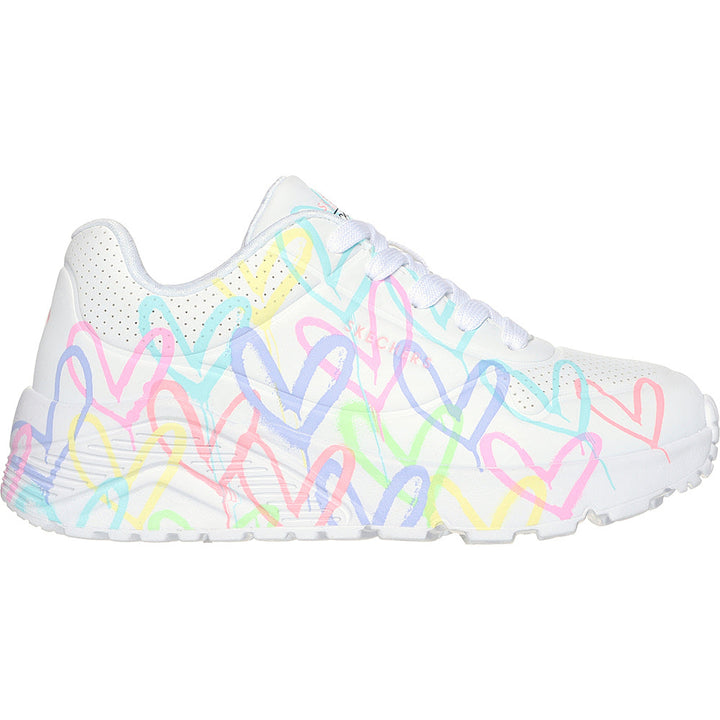 Quarter view Kid's Sketchers Footwear style name Sketchers X in color Wpto. Sku: 314064L-746