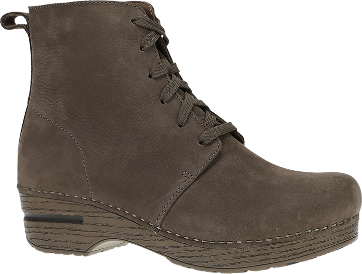 Quarter turn view Women's Dansko Footwear style name Sigourney in color MUSH NU. Sku: 336875312