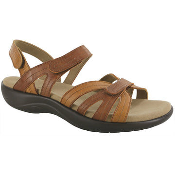 Quarter view Women's SAS Footwear style name Pier in color Sepia. Sku: 3737-832