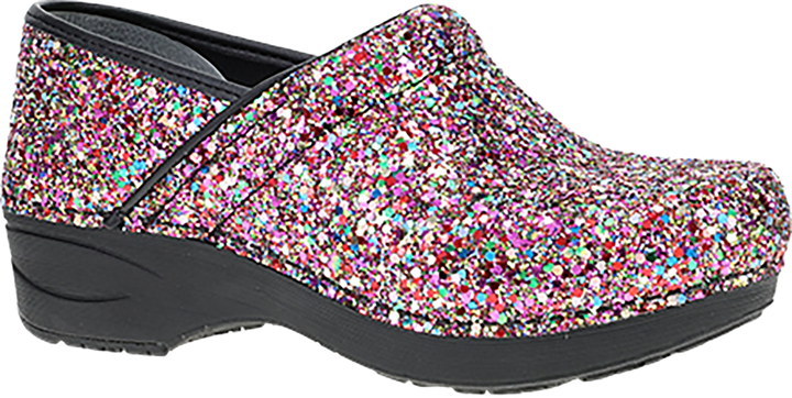 Quarter turn view Women's Dansko Footwear style name Xp 2.0 Wide in color PRTY GLTR. Sku: 3859330202